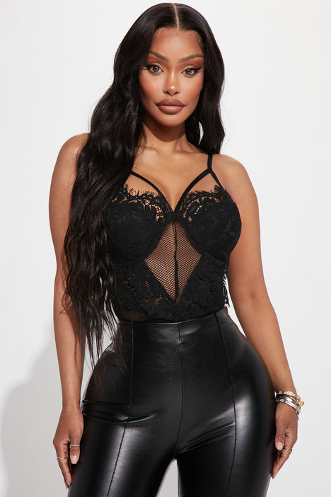 Regular Size M Lace Solid Bodysuits for Women for sale