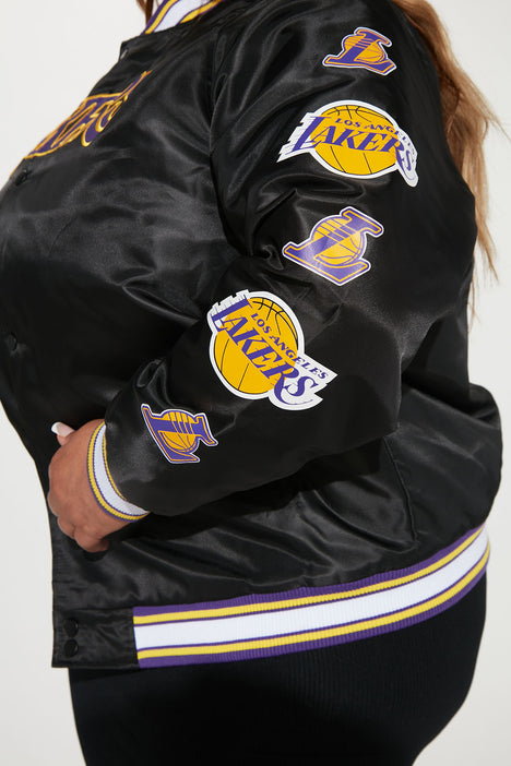 LA Lakers Upper Classmen Jacket - Black, Fashion Nova, Jackets & Coats