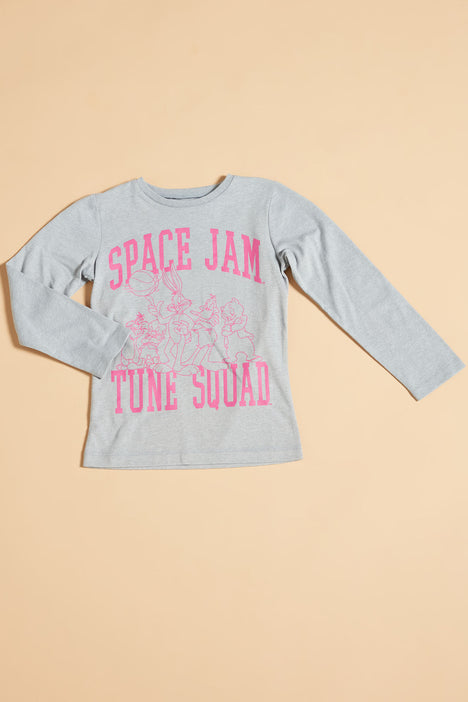 Mini Space & | Long Fashion Nova Grey Tops Nova, | Fashion Kids Jam Squad - Tee Sleeve Tune T-Shirts