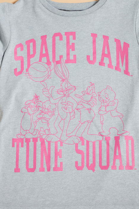Mini Space Jam Tune Nova, Grey - & Tee Fashion T-Shirts Sleeve Kids Long | | Tops Nova Fashion Squad