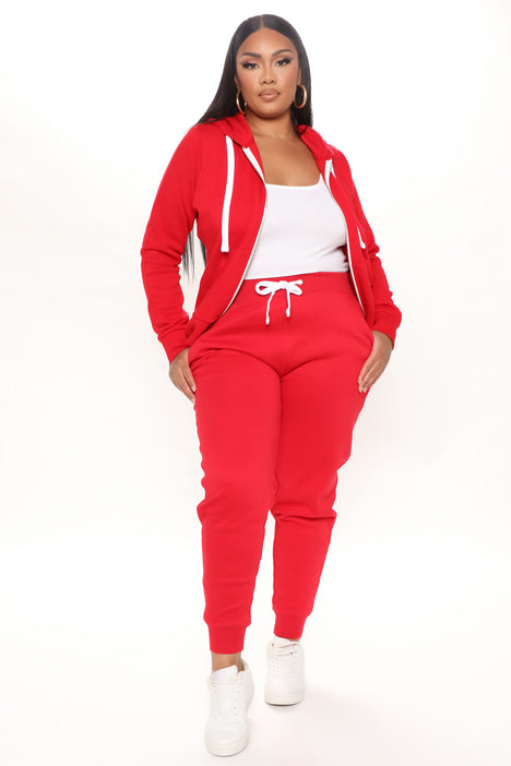 Relaxed Vibe Joggers - Red