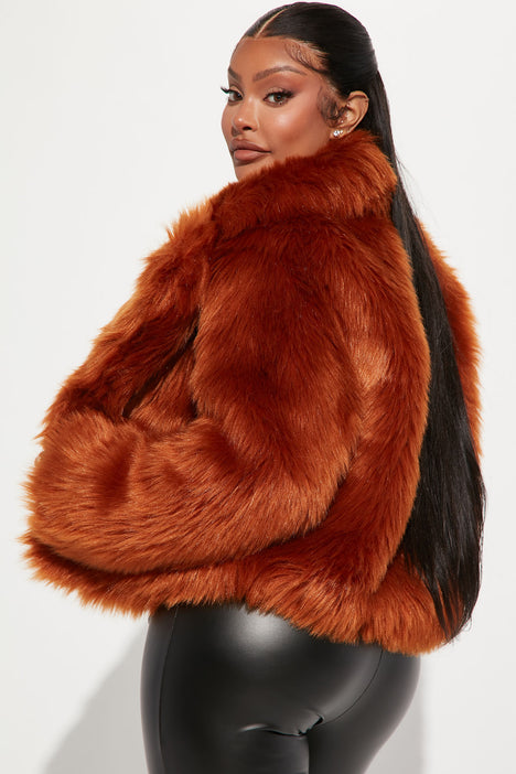 Do It Every Time Faux Fur Coat - Rust | Fashion Nova, Jackets