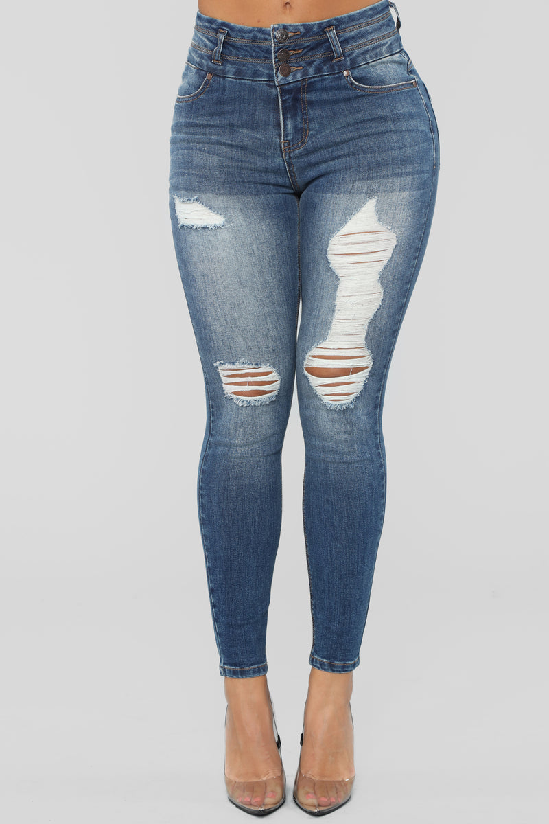 Fill You Up Skinny Jeans - Dark Denim | Fashion Nova, Jeans | Fashion Nova