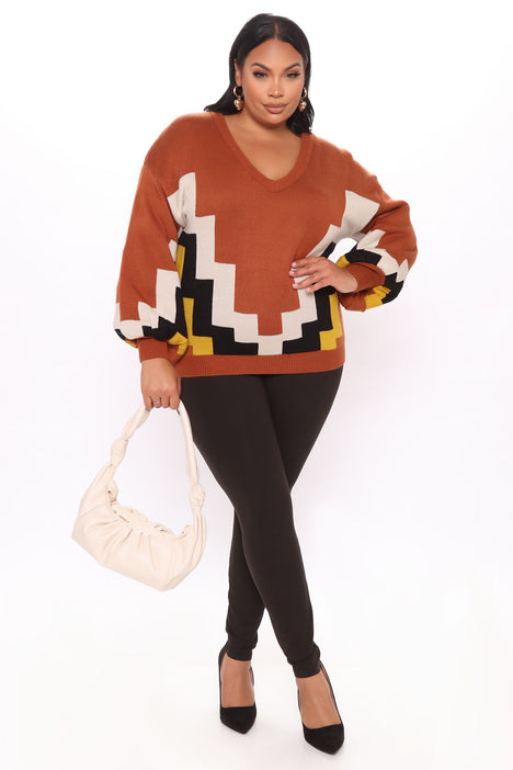 Flying Colors Colorblock Shirt - Brown/combo, Fashion Nova, Shirts &  Blouses