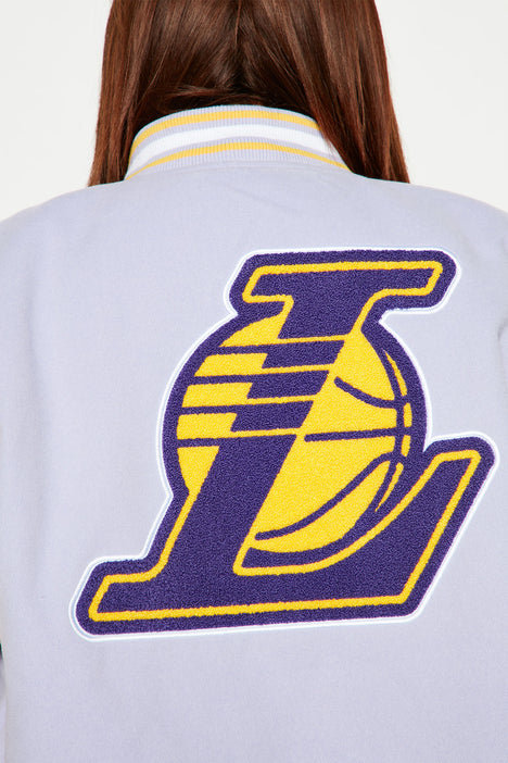 Lakers Varsity Jacket - Lavender  Fashion Nova, Jackets & Coats