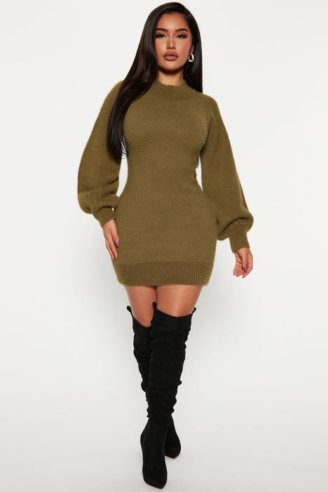 Venae Sweater Maxi Dress - Chartreuse