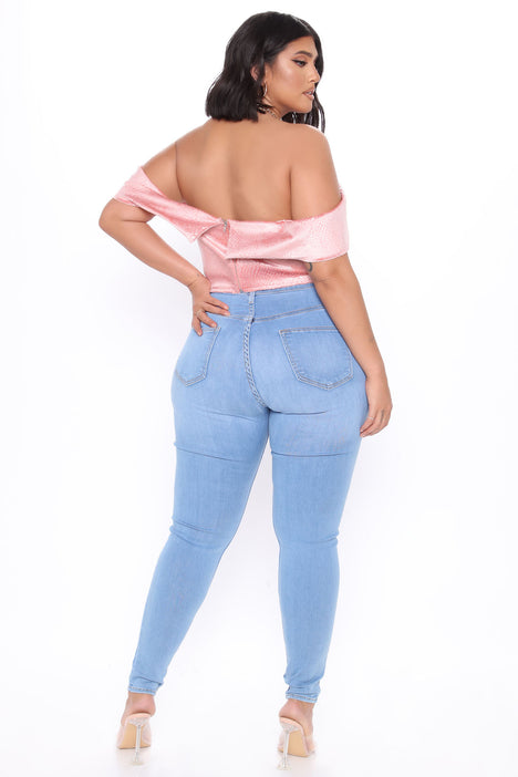 FITG18 Light Blue Jeans for Women (Waist Size :- 26-30 inch) : :  Fashion