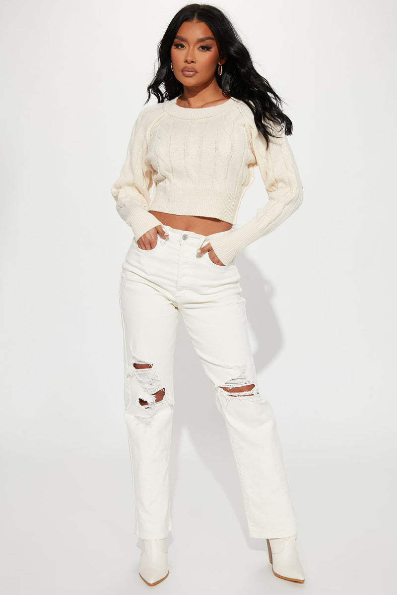Charade Cable Knit Sweater - Ivory | Fashion Nova, Sweaters | Fashion Nova