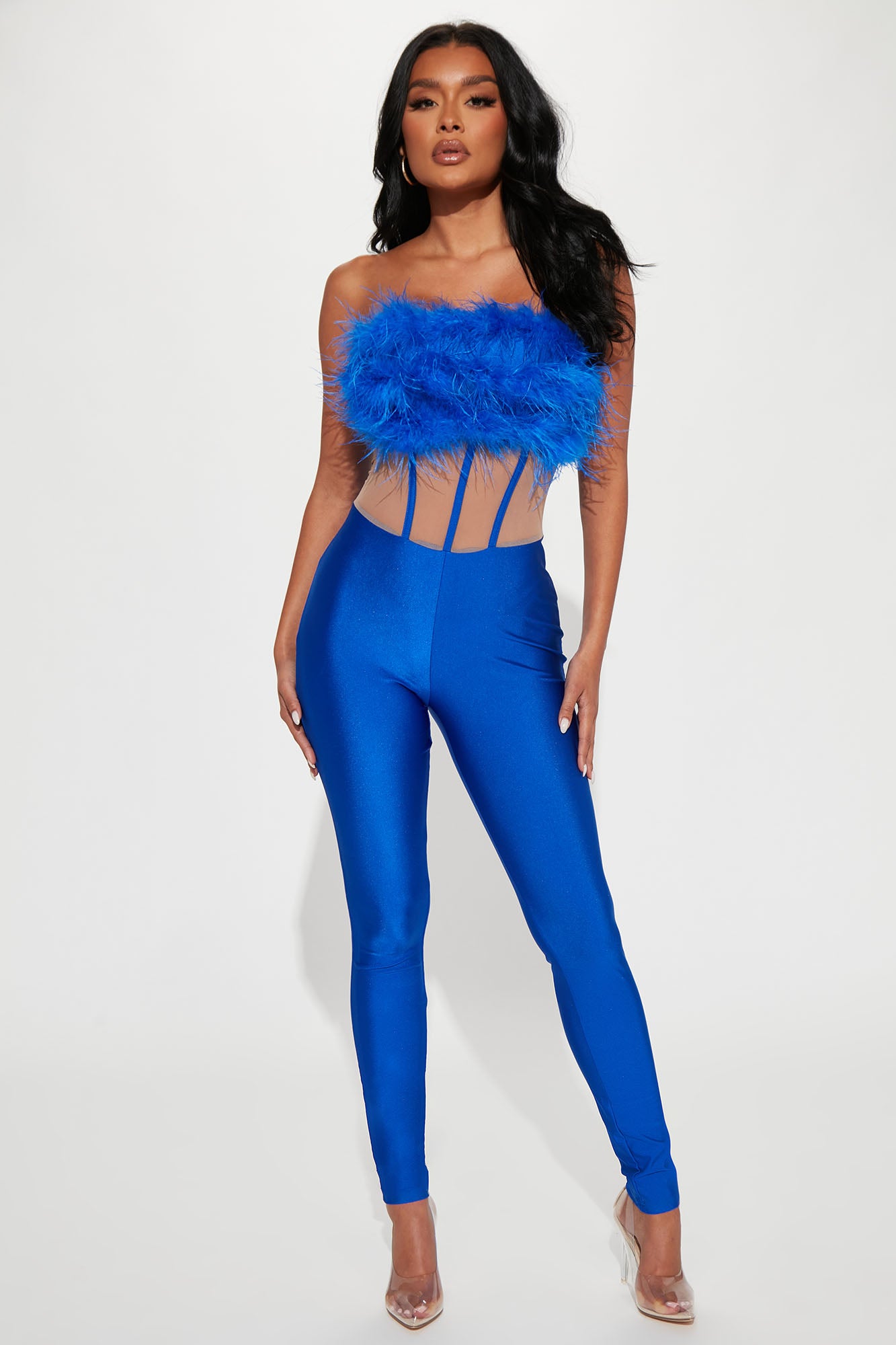 Royal blue jumpsuit cheap fashion nova