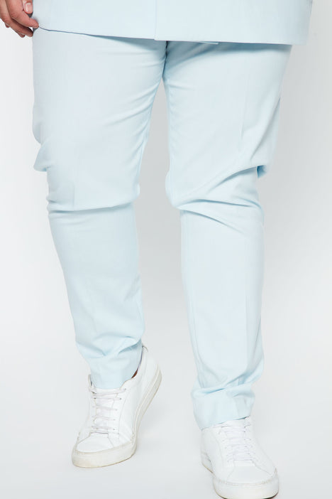 The Modern Stretch Slim Trouser - Blue, Fashion Nova, Mens Pants
