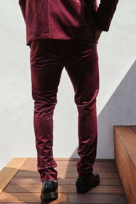 NWT Ann Taylor Womens Burgundy Velvet Pants Mid Rise The Skinny Jeans Size  6  eBay