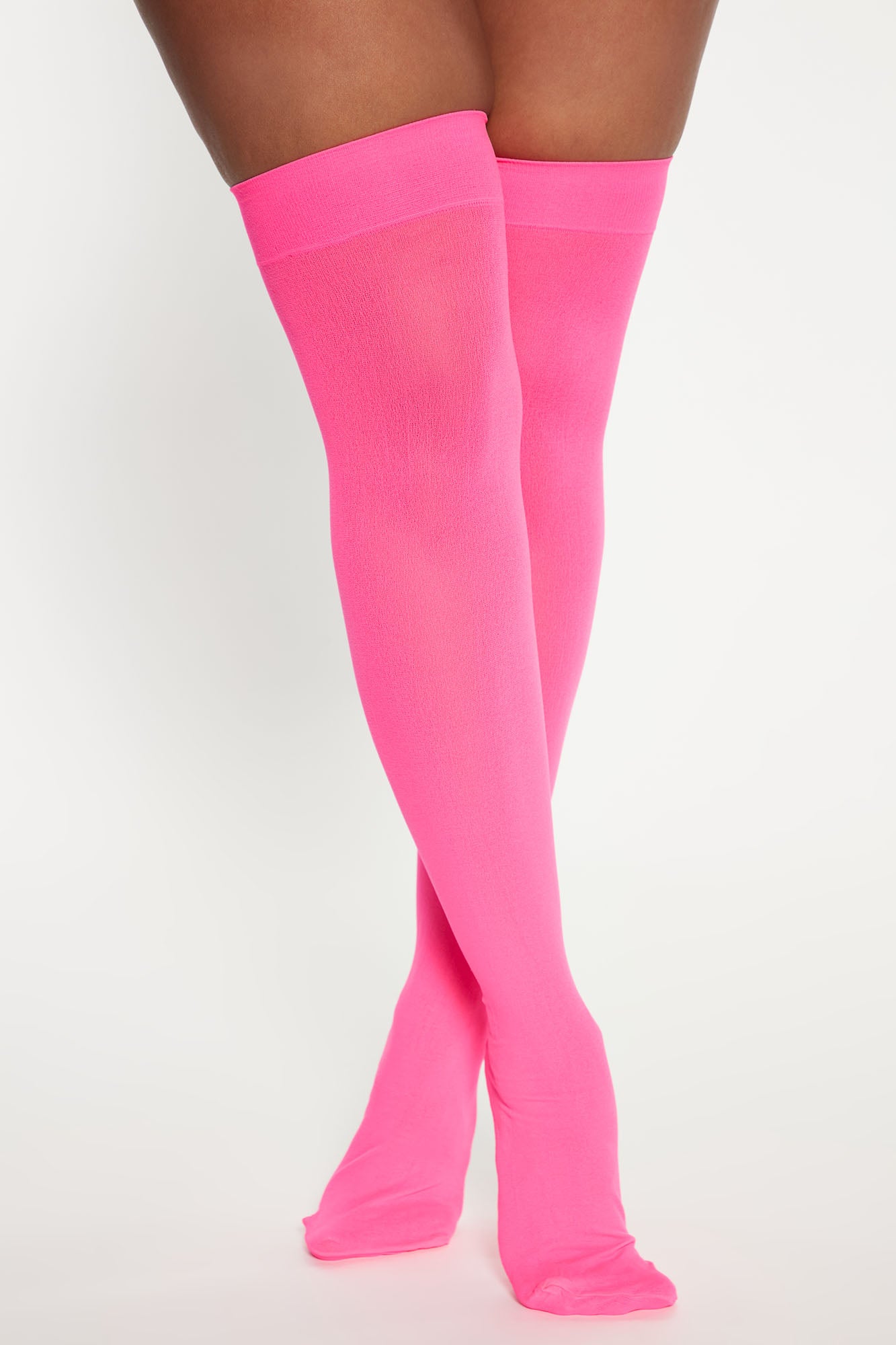 Neon Pink Thigh High socks