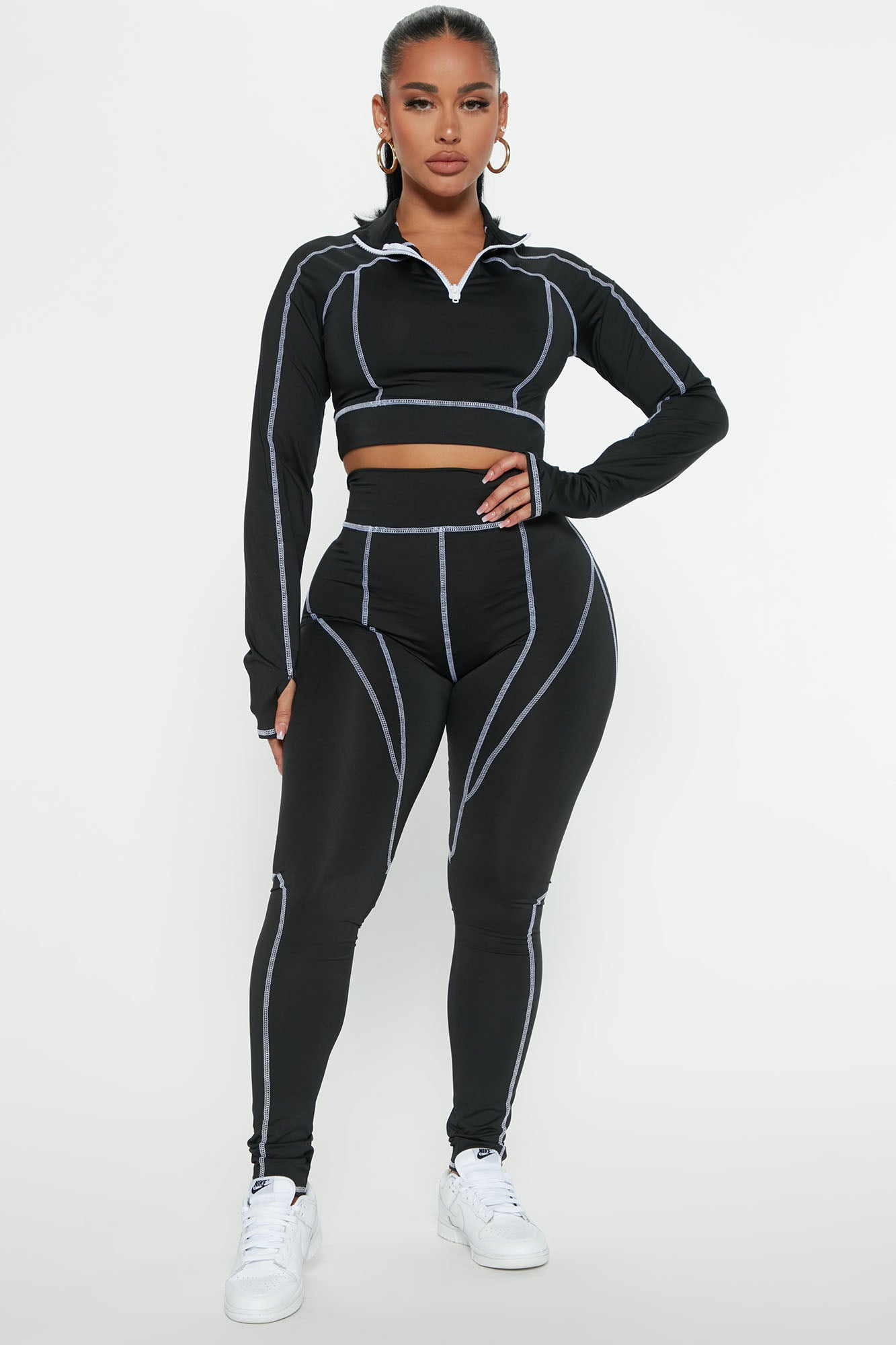 Right This Way Legging Set | Black | Nova Nova, Matching Fashion - Fashion Sets
