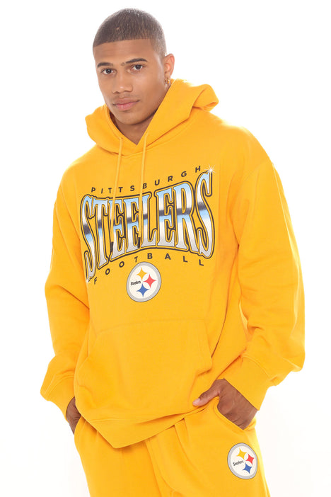 Steelers Vintage Dye Hoodie - Gold, Fashion Nova, Mens Graphic Tees