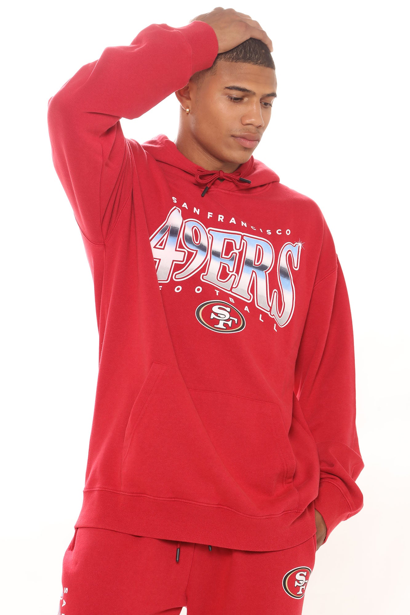 49ers Vintage Dye Hoodie - Red  Fashion Nova, Mens Graphic Tees