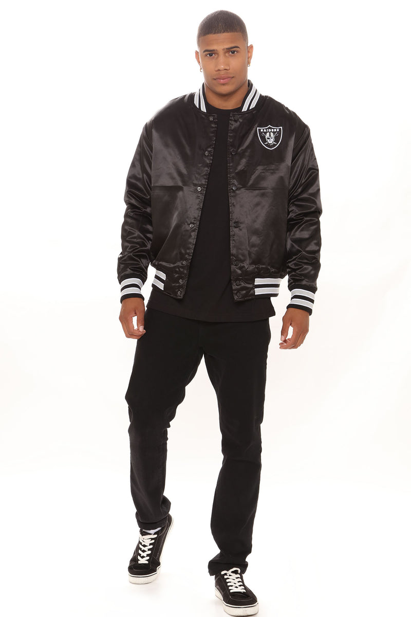 Raiders Retro Bomber Jacket - Black | Fashion Nova, Mens Jackets ...
