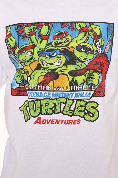 Teenage Mutant Ninja Turtles Adult Short Sleeve T-Shirt White / SM