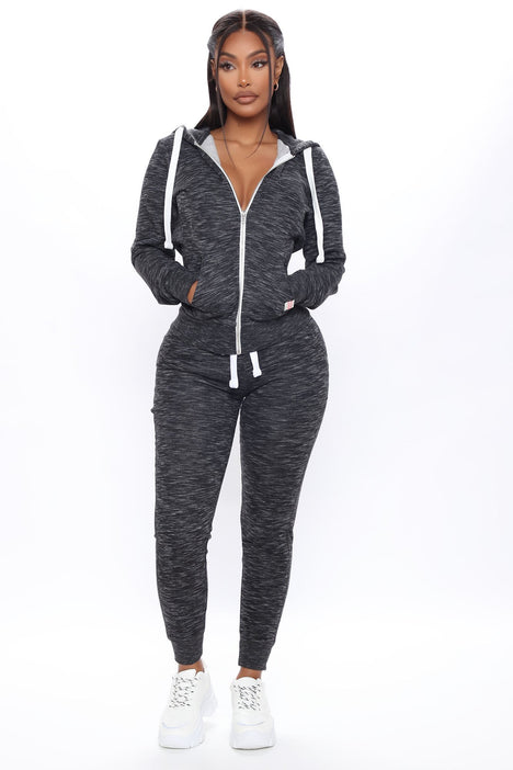 Black Relaxed Fit Joggers for Women