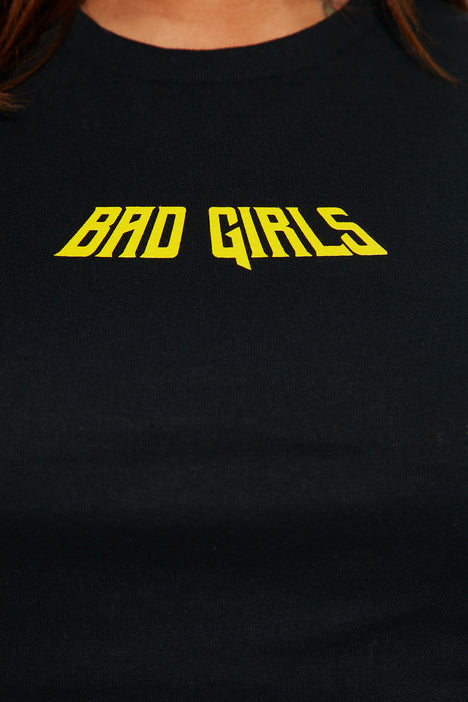 Women's Bad Girl Anime Graphic Tshirt Print in Black Size XL by Fashion Nova