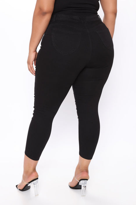 Can't Believe It! Booty Shaping Skinny Jeans - Black