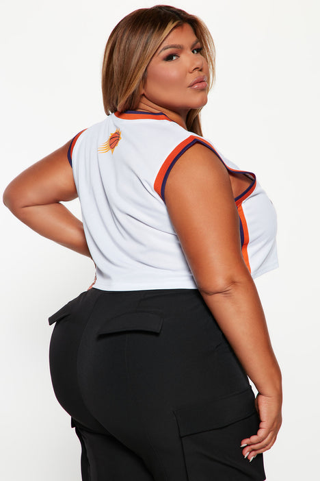 adidas Phoenix Suns NBA Women's Cropped Front Zip Tracksuit Top :  : Fashion