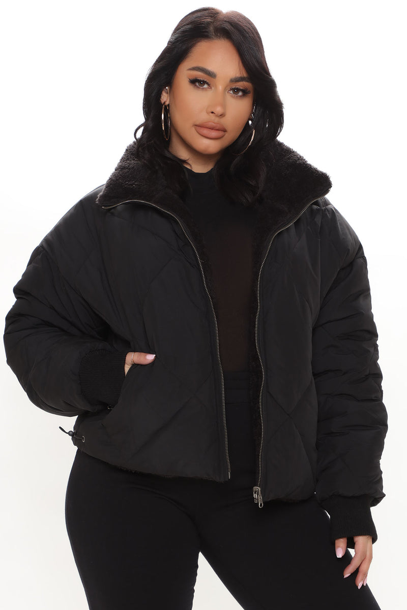 Warming Up To You Puffer Jacket - Black | Fashion Nova, Jackets & Coats ...