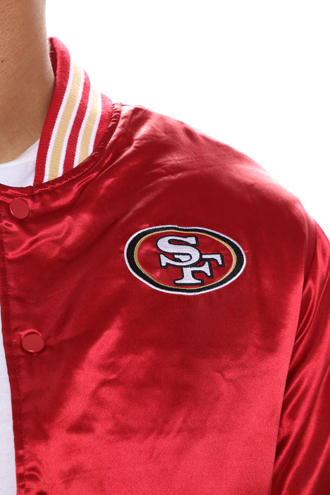 49ERS Varsity Jacket - Red/White, Fashion Nova, Mens Jackets