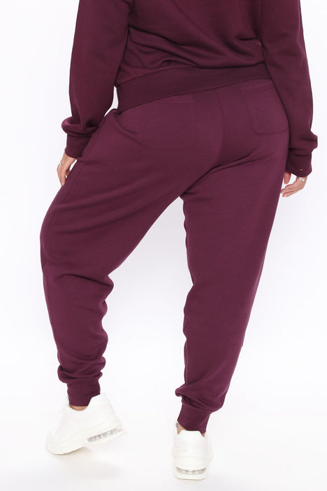 Relaxed Vibe Joggers - Plum