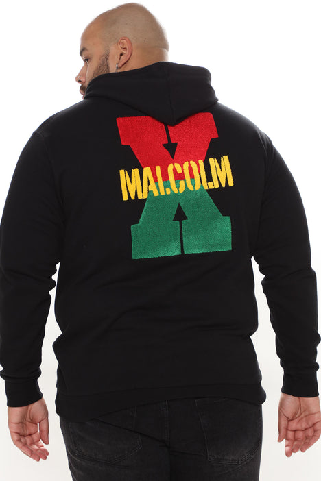 Malcolm X Chenille Patch Hoodie - Black