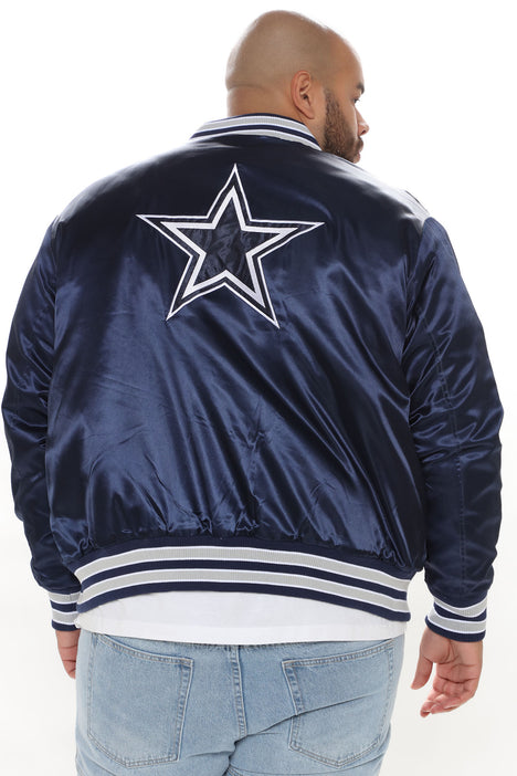 Cowboys Retro Bomber Jacket - Navy