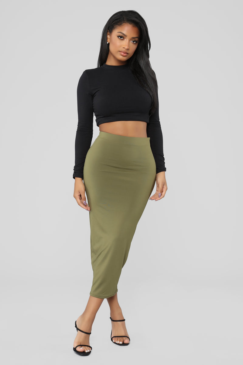 Olive Oil II Skirt - Olive | Fashion Nova, Skirts | Fashion Nova