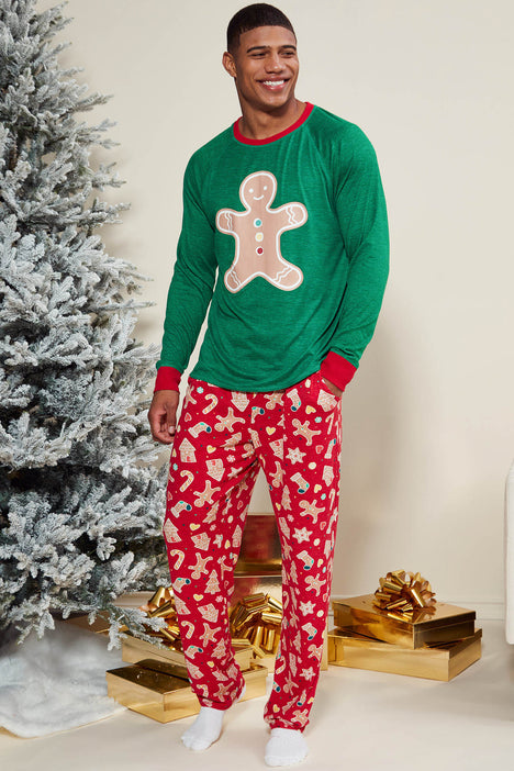 It's All About Christmas Holiday PJ Set - Red/combo, Fashion Nova, Mens  Sleepwear