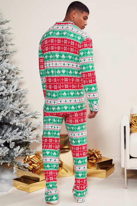 Letter Elk Print Pajama Set Christmas Long Sleeve Crew Neck - Temu