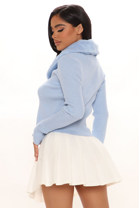 Nova | Fashion | Fashion Sweaters Sure Light Nova, - Cardigan Blue Fur
