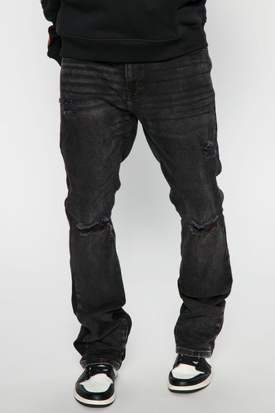 | Stacked Fashion Go With Skinny Wash Jeans - Black Fashion | Flared Nova It Nova, Mens Jeans