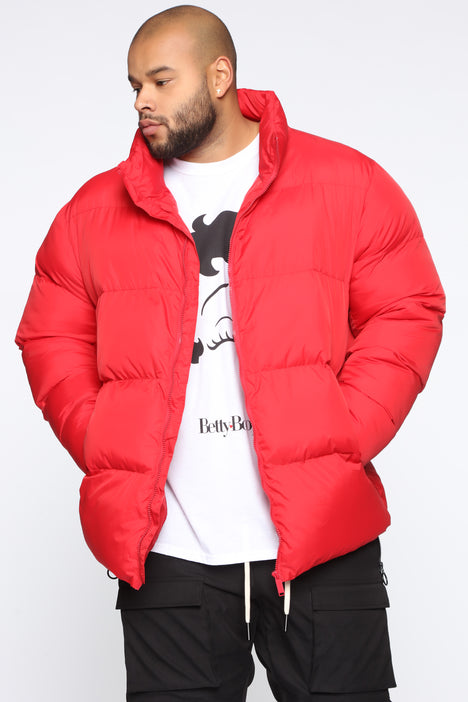 Vito Denim Jacket - Red, Fashion Nova, Mens Jackets