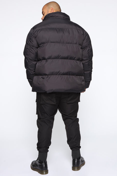 Now Or Never Puffer Jacket - Black