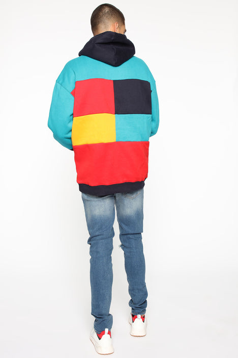 80's Color Block Hoodie - Multi  Одежда, Верхняя одежда, Портной