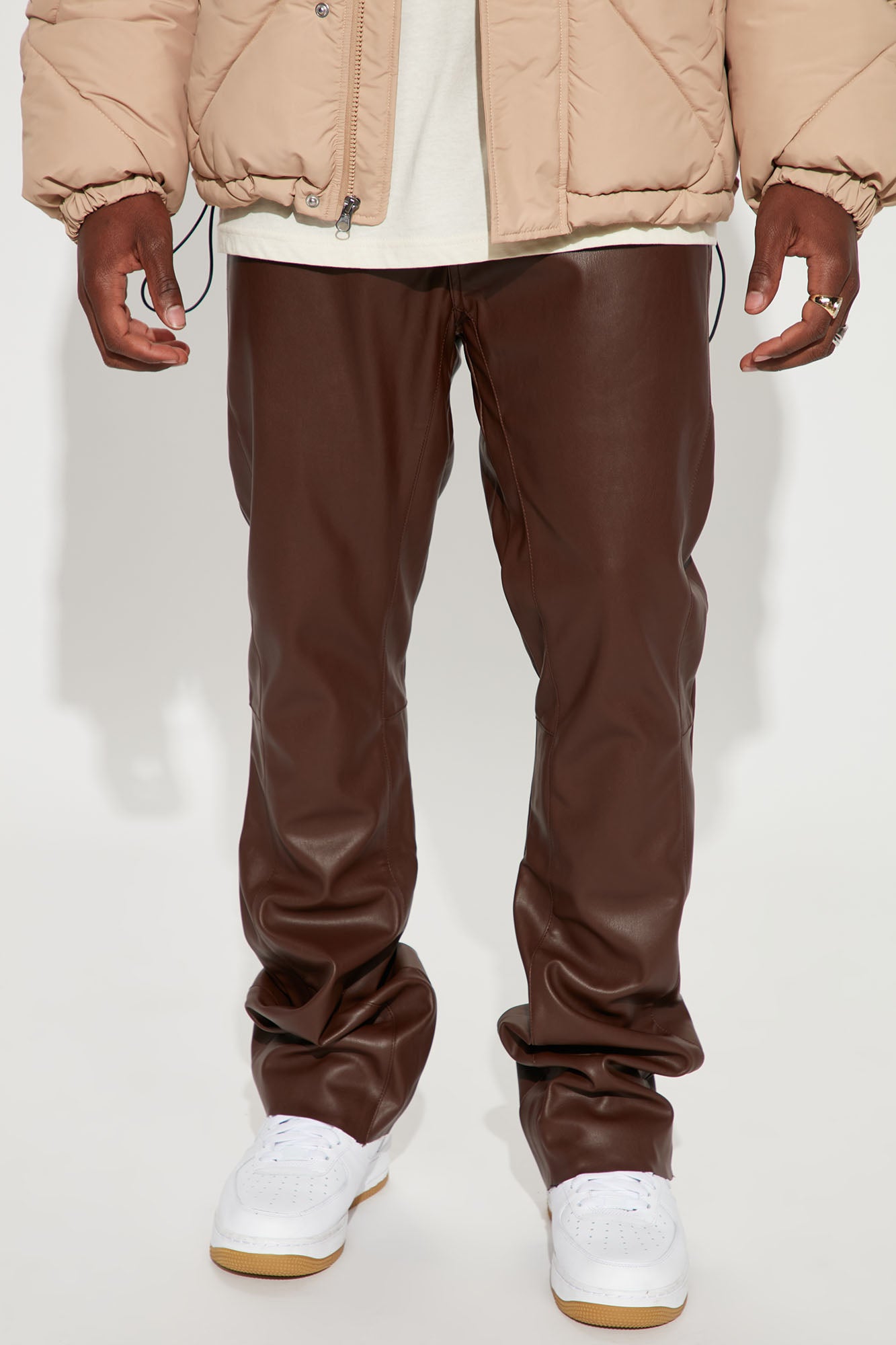 See The World Flare Pant 32.5 - Brown Combo, Fashion Nova, Pants