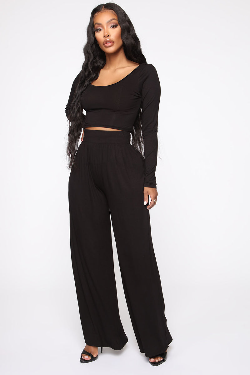 Perfect Touch Pant Set - Black | Fashion Nova, Matching Sets | Fashion Nova