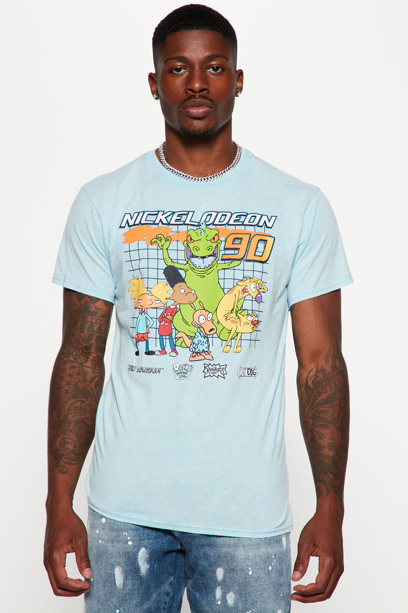 Nickelodeon 90 Short Sleeve Tee - Blue | Fashion Nova, Mens Graphic ...