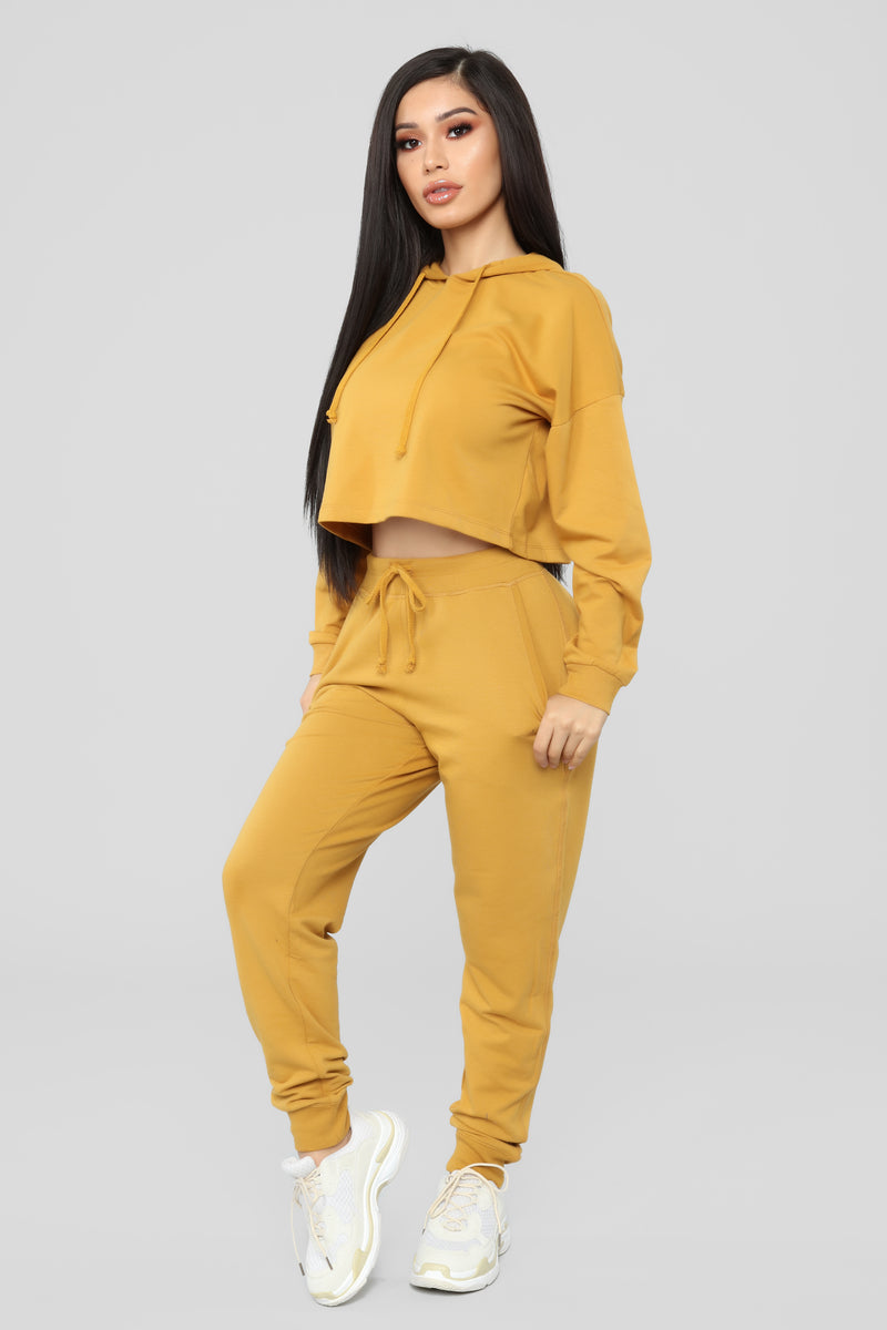 Latest And Greatest French Terry Jogger - Mustard | Fashion Nova, Pants ...