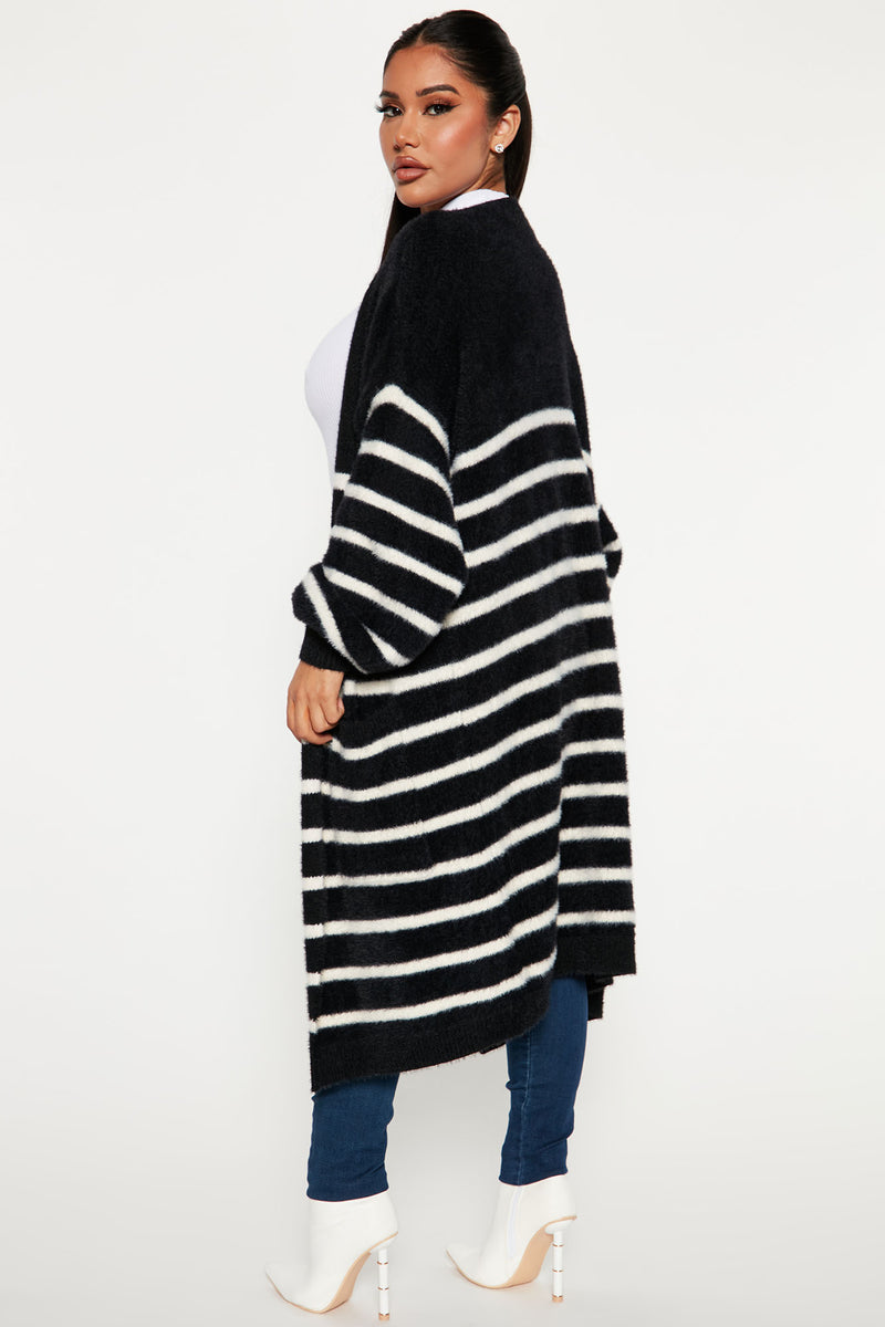 Feelin' Fine Striped Cardigan - Black/combo | Fashion Nova, Sweaters ...