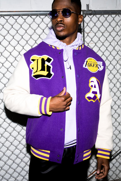 NBA Los Angeles Lakers Varsity Jacket (Purple) 3XL