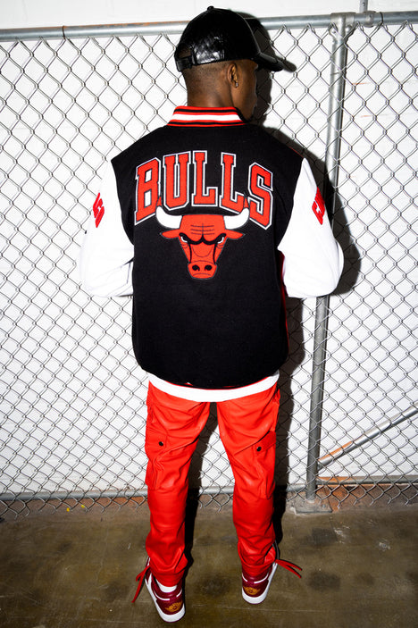 Bulls Out Varsity Jacket - Black, Fashion Nova, Mens Jackets