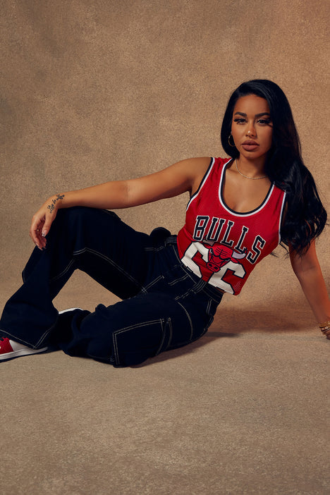 NBA Women's Black Sleeveless Chicago Bulls Snap Bodysuit T Shirt Size S