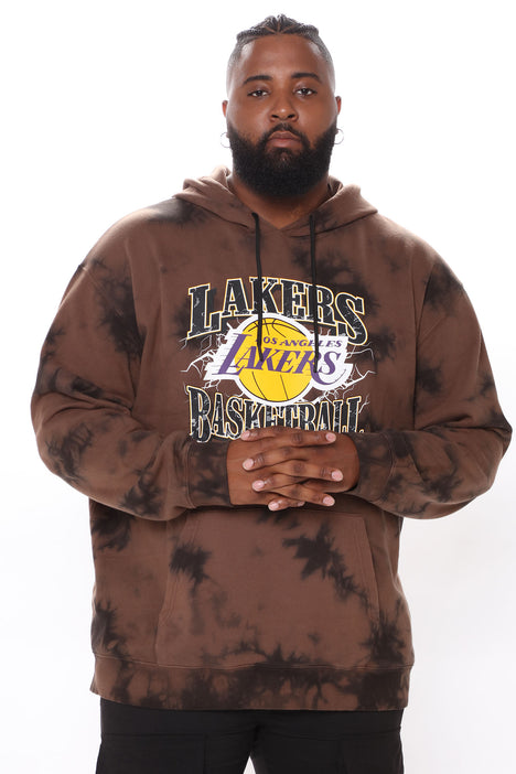 Urban Outfitters Lakers Vintage Tie-dye Crew Neck Sweatshirt in