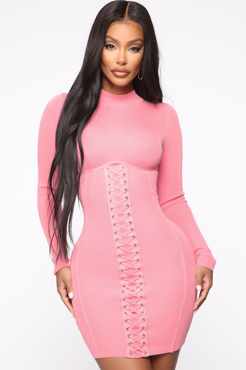 Setting The Tone Mini Dress - Pink | Fashion Nova, Dresses | Fashion Nova