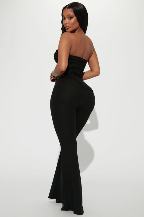 Call My Set Nova Name Pant Fashion Fashion Black | - Sets Nova, | Ribbed Matching