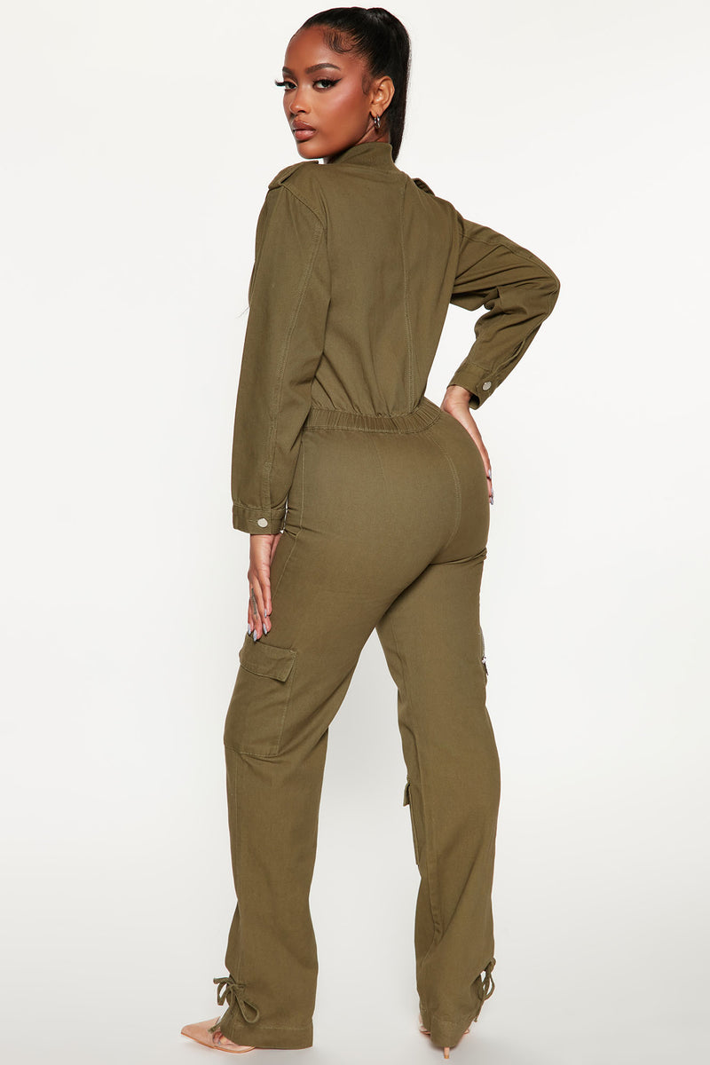 Woman In Charge Utility Jumpsuit - Olive | Fashion Nova, Jumpsuits ...